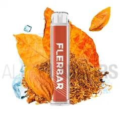 Pod desechable con nicotina 20mg Tobacco menthol Flerbar con sabor a tabaco y un toque fresco de mentol