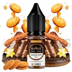 Líquido sales de nicotina Helicon 10 ml 10/20 MG  Summit & Bombo sabor a galleta y chocolate dulce