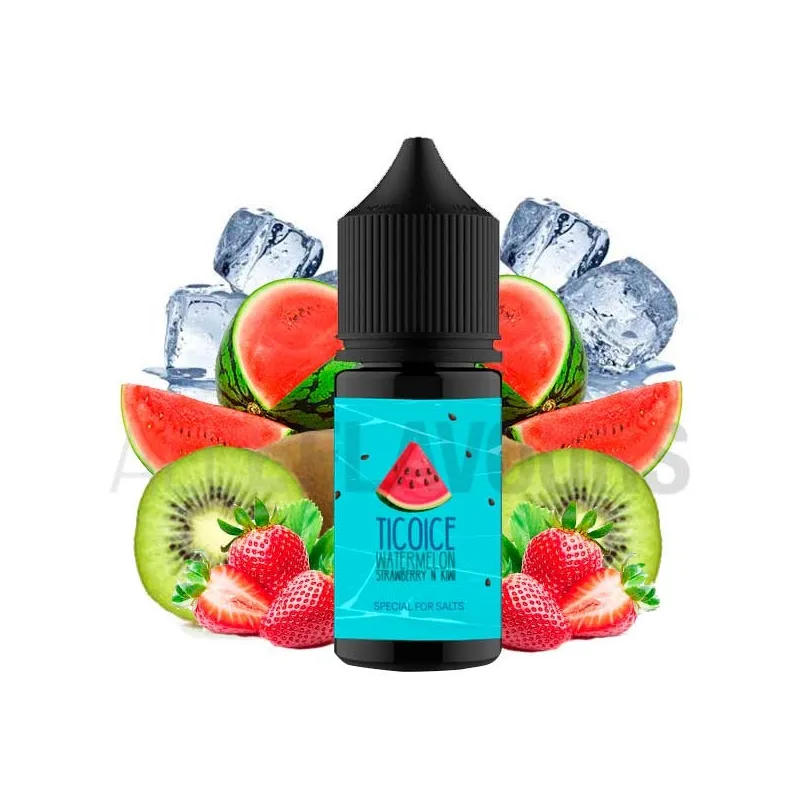 Pack sales nicotina Tico Ice 22 ml Daruma con sabor a sandía, fresas y kiwi Pack sales nicotina Tico Ice 22 ml Daruma con sabor a sandía, fresas y kiwi
