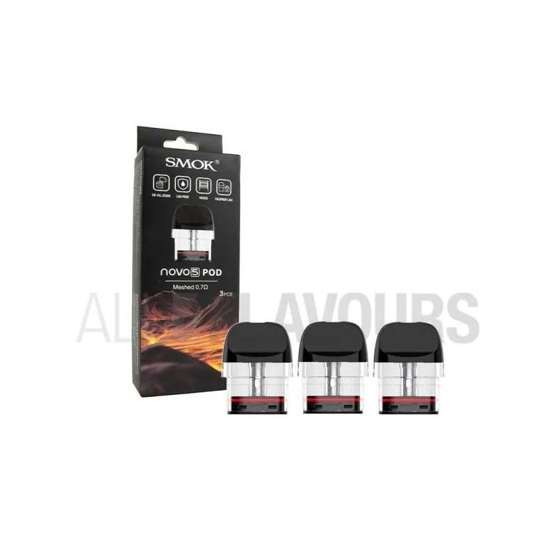 cartucho recambio vaper pod Cartucho Novo 5 Smok de capacidad 2 ml cartucho recambio vaper pod Cartucho Novo 5 Smok de capacidad 2 ml