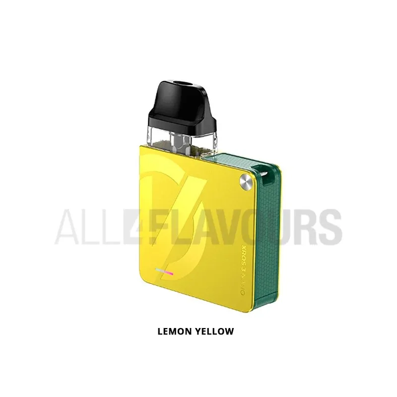 Xros nano 3 pod kit para vapear color amarillo