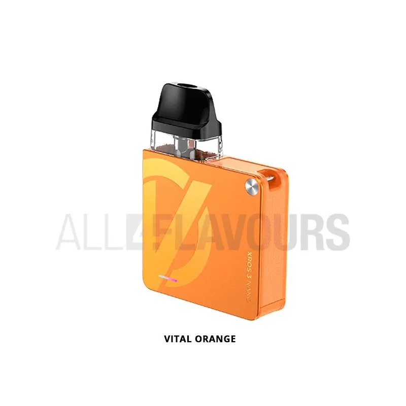 Xros nano 3 pod kit para vapear color naranja