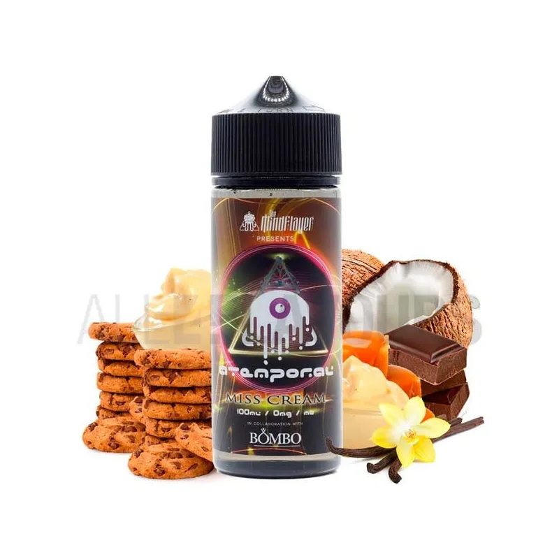 Líquido vapear sin nicotina sabor a galletas, crema, coco y chocolate Miss Cream 100 ml The Mind Flayer Líquido vapear sin nicotina sabor a galletas, crema, coco y chocolate Miss Cream 100 ml The Mind Flayer