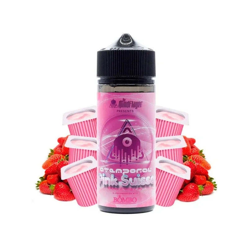 Líquido vapear sin nicotina sabor a yogurt de fresas Pink Suisse 100 ml The Mind Flayer Líquido vapear sin nicotina sabor a yogurt de fresas Pink Suisse 100 ml The Mind Flayer
