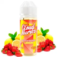 líquido de vapeo sin nicotina Strawberry Lemonade 100ml Cloud Nurdz con sabor a limonada con fresas