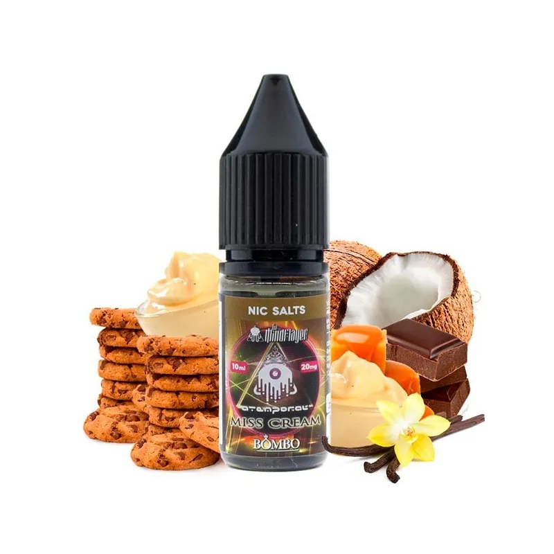Líquido sales nicotina vaper Miss Cream 10 ml 10/20 Mg The Mind Flayer sabor galletas con vainilla y coco Líquido sales nicotina vaper Miss Cream 10 ml 10/20 Mg The Mind Flayer sabor galletas con vainilla y coco