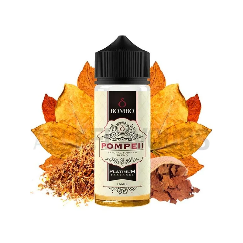 líquido de vapeo sin nicotina Pompeii 100ml Bombo sabor a tabaco dulce líquido de vapeo sin nicotina Pompeii 100ml Bombo sabor a tabaco dulce
