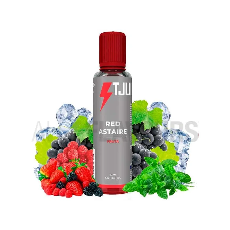 Líquido vaper sin nicotina Red Astaire 50 ml con sabor frutal con frescor Líquido vaper sin nicotina Red Astaire 50 ml con sabor frutal con frescor