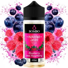 Líquido vaper sin nicotina Blueberry Raspberry 100 ml Wailani Bombo con sabor a arándanos y frambuesas