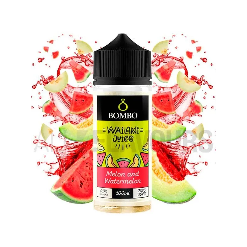 Líquido vaper sin nicotina Melon Watermelon 100 ml Wailani Bombo con sabor a sandía y melón Líquido vaper sin nicotina Melon Watermelon 100 ml Wailani Bombo con sabor a sandía y melón