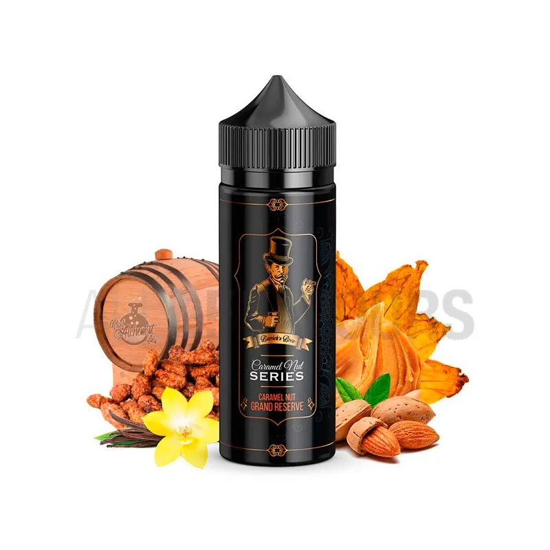 Líquido vapear sin nicotina Caramel Nut Grand Reserva 100 ml Barricks Brew sabor dulce Líquido vapear sin nicotina Caramel Nut Grand Reserva 100 ml Barricks Brew sabor dulce