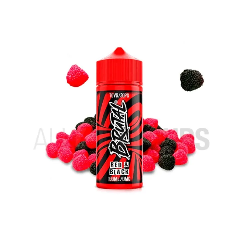 Líquido vapear sin nicotina sabor gominola Brutal Black & Red 100 ml By Just Juice Líquido vapear sin nicotina sabor gominola Brutal Black & Red 100 ml By Just Juice