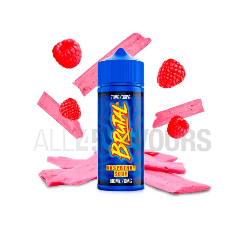 Líquido vapear sin nicotina sabor chicle de frambuesa Brutal Raspberry Sour 100 ml By Just Juice Líquido vapear sin nicotina sabor chicle de frambuesa Brutal Raspberry Sour 100 ml By Just Juice