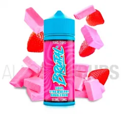 Líquido vapear sin nicotina sabor chicle Brutal Sour Strawberry Bubblegum 100 ml By Just Juice