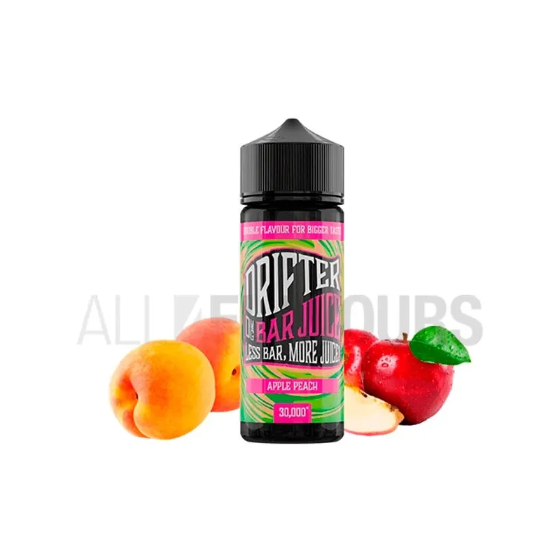 Líquido vapear sin nicotina sabor manzana y melocotón Juice Sauz Apple Peach 100 ml Drifter Bar Líquido vapear sin nicotina sabor manzana y melocotón Juice Sauz Apple Peach 100 ml Drifter Bar
