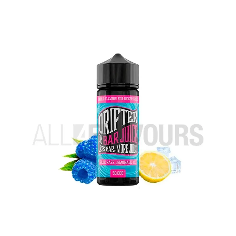 Líquido vapear sin nicotina sabor limón y frambuesas azules Juice Sauz Blue Razz Lemonade 100 ml Drifter Bar Líquido vapear sin nicotina sabor limón y frambuesas azules Juice Sauz Blue Razz Lemonade 100 ml Drifter Bar