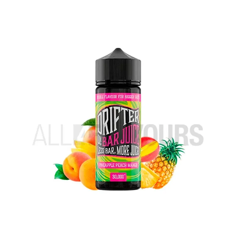 Líquido vapear sin nicotina sabor a piña, melocotón y mango Juice Sauz Pineapple Peach Mango 100 ml Drifter Bar Líquido vapear sin nicotina sabor a piña, melocotón y mango Juice Sauz Pineapple Peach Mango 100 ml Drifter Bar