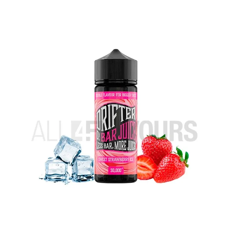 Líquido vapear sin nicotina sabor fresas con frescor Juice Sauz Sweet Strawberry Ice 100 ml Drifter Bar Líquido vapear sin nicotina sabor fresas con frescor Juice Sauz Sweet Strawberry Ice 100 ml Drifter Bar