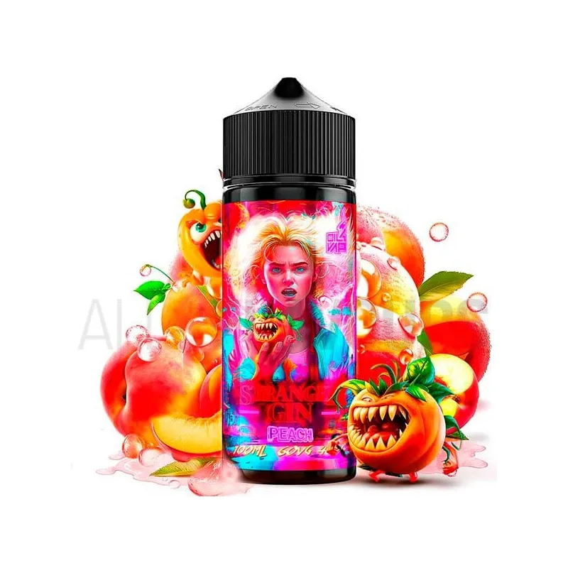 líquido vapeo sin nicotina Peach 100 ml Stranger Gin Oil4Vap con sabor a ginebra con melocotón líquido vapeo sin nicotina Peach 100 ml Stranger Gin Oil4Vap con sabor a ginebra con melocotón