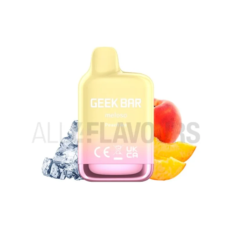 Pod Desechable Pod Desechable Meloso Mini Peach Ice Geek Bar 20mg de nicotina con sabor a melocotón con frescor Pod Desechable Pod Desechable Meloso Mini Peach Ice Geek Bar 20mg de nicotina con sabor a melocotón con frescor