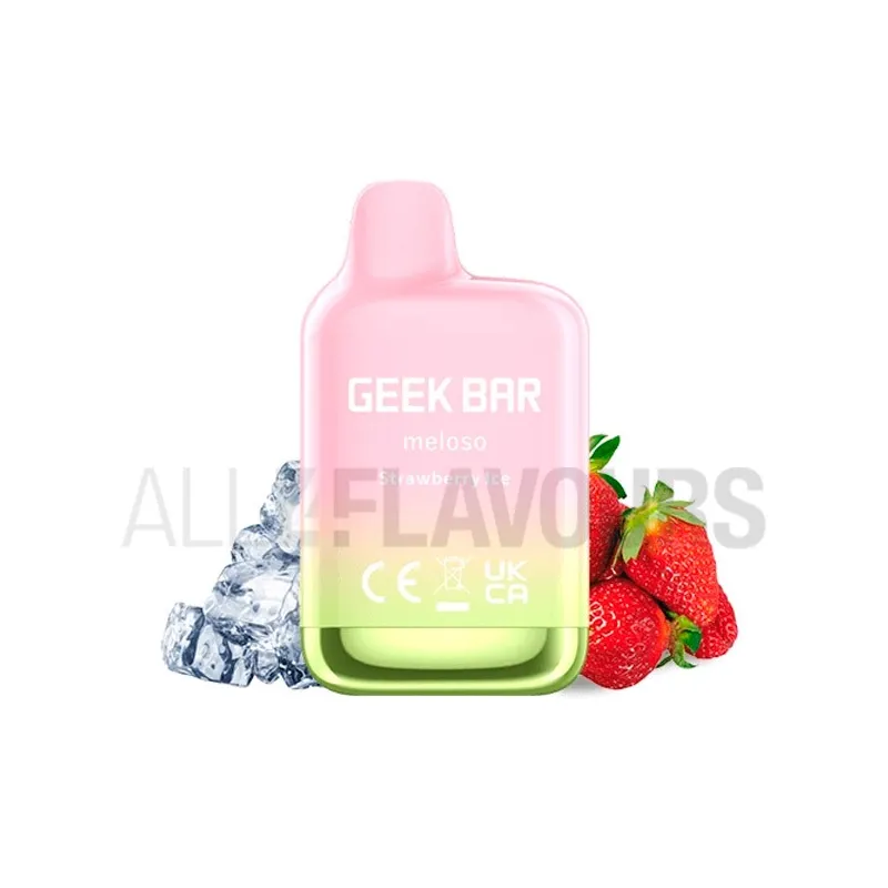 Pod Desechable Pod Desechable Meloso Mini Strawberry Ice Geek Bar 20 mg de nicotina con sabor a fresas frescas Pod Desechable Pod Desechable Meloso Mini Strawberry Ice Geek Bar 20 mg de nicotina con sabor a fresas frescas