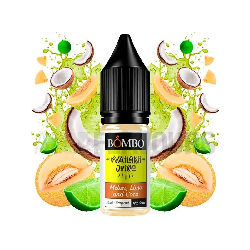 Líquido sales de nicotina Melon Lime Coco 10 ml 10/20 MG Bombo con sabor a coco y lima Líquido sales de nicotina Melon Lime Coco 10 ml 10/20 MG Bombo con sabor a coco y lima
