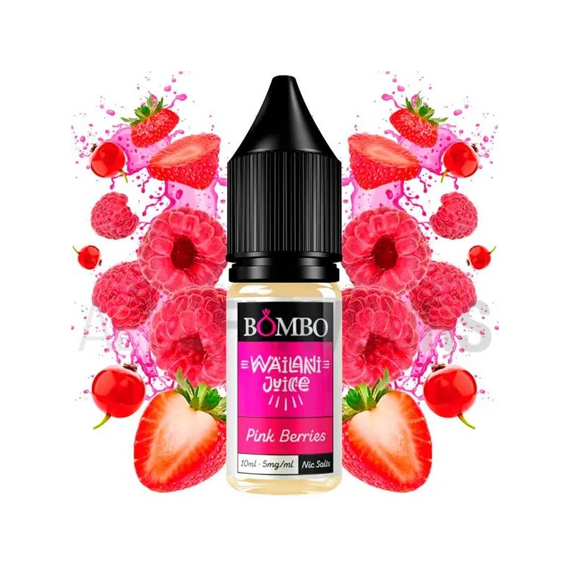 Líquido sales de nicotina Pink Berries 10 ml 10/20 MG Bombo con sabor a fresa y arándanos Líquido sales de nicotina Pink Berries 10 ml 10/20 MG Bombo con sabor a fresa y arándanos