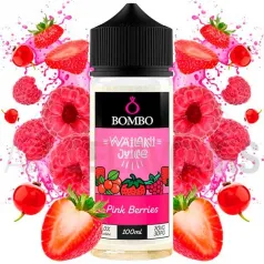 Líquido vaper sin nicotina Pink Berries 100 ml Wailani Bombo con sabor a fresas y frambuesas