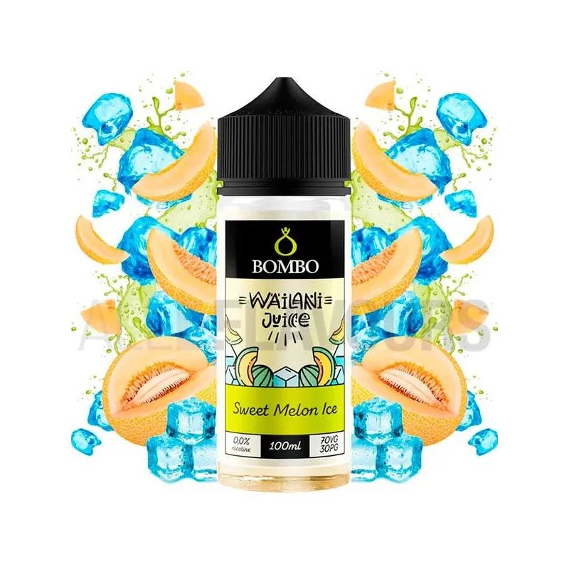 Líquido vaper sin nicotina Sweet Melon Ice 100 ml Wailani Bombo con sabor melón fresco Líquido vaper sin nicotina Sweet Melon Ice 100 ml Wailani Bombo con sabor melón fresco