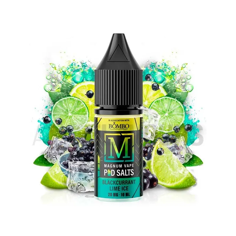 Líquido sales de nicotina Blackcurrant LIme Ice 10 ml 10/20 MG Magnum Vape con sabor a grosella y lima con efecto frío Líquido sales de nicotina Blackcurrant LIme Ice 10 ml 10/20 MG Magnum Vape con sabor a grosella y lima con efecto frío