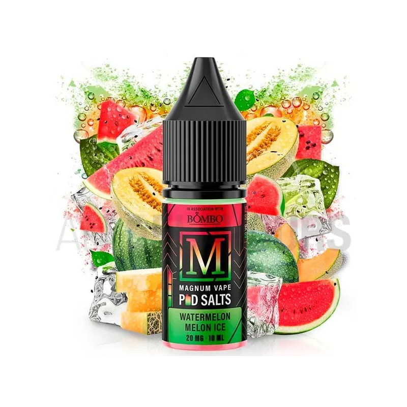 Líquido sales de nicotina Watermelon Melon Ice 10 ml 10/20 MG Magnum Vape con sabor a sandía y melón fresco Líquido sales de nicotina Watermelon Melon Ice 10 ml 10/20 MG Magnum Vape con sabor a sandía y melón fresco