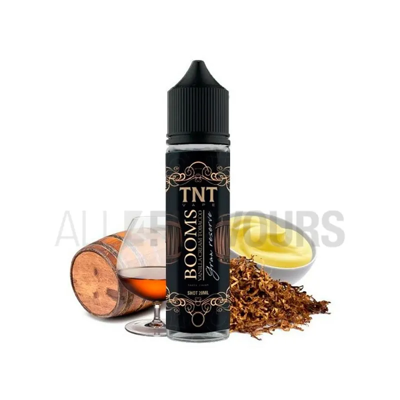 Extracto orgánico tabaco sin nicotina Booms Vanila Gran Reserve 20 ml Tnt-Vape sabor a tabaco rubio y vainilla Extracto orgánico tabaco sin nicotina Booms Vanila Gran Reserve 20 ml Tnt-Vape sabor a tabaco rubio y vainilla
