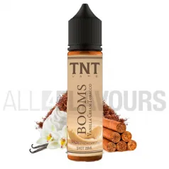 Extracto orgánico tabaco sin nicotina Booms Vanilla Cream Tobacco 20 ml Tnt-Vape sabor a tabaco de puro con vainilla