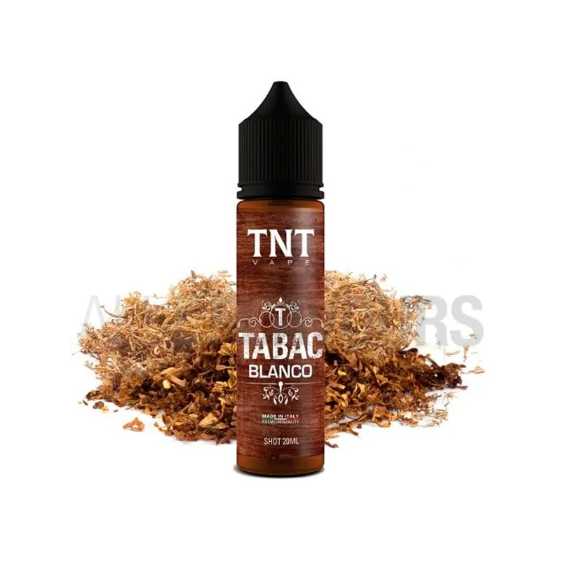 aroma vapeo sin nicotina Tabac Blanco 20 ml TNT-Vape con sabor a tabaco y caramelo aroma vapeo sin nicotina Tabac Blanco 20 ml TNT-Vape con sabor a tabaco y caramelo