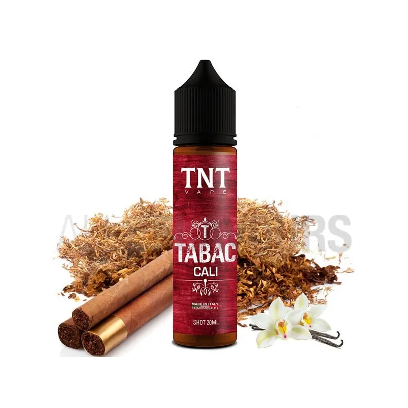 aroma vapeo sin nicotina Tabac Cali 20 ml TNT-Vape con sabor a tabaco aroma vapeo sin nicotina Tabac Cali 20 ml TNT-Vape con sabor a tabaco