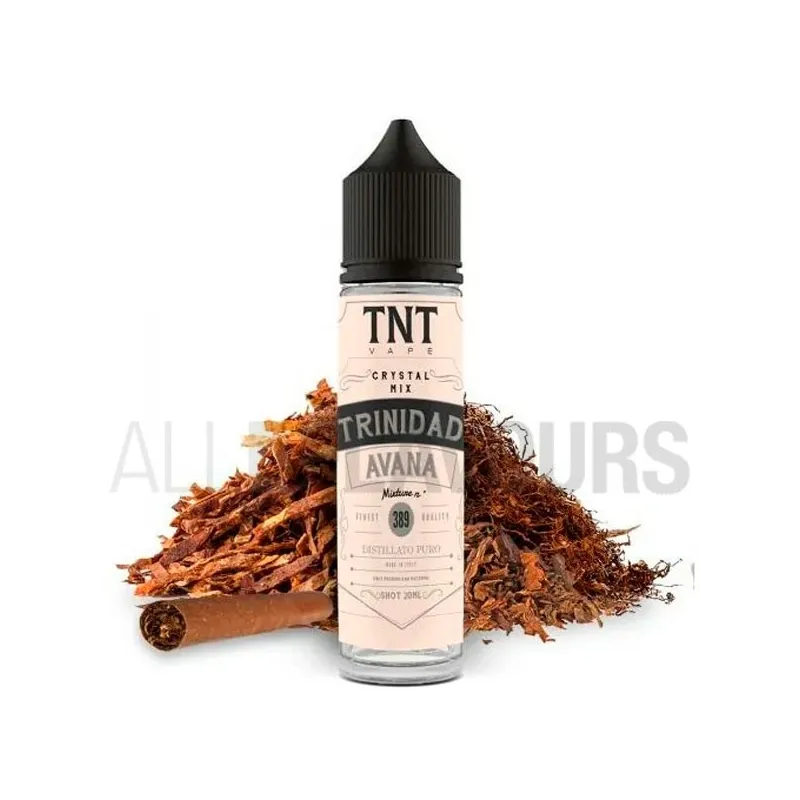 aroma vapeo sin nicotina Trinidad Avana Crystal Mix 20 ml TNT-Vape con sabor a tabaco aroma vapeo sin nicotina Trinidad Avana Crystal Mix 20 ml TNT-Vape con sabor a tabaco