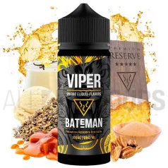 Líquido vapeo sin nicotina Bateman 100 ml Viper Eliquid con sabor a tabaco, chocolate, caramelo y frutos secos