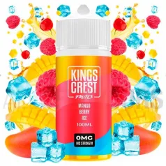 Líquido vapeo sin nicotina Mango Berry Ice 100 ml Kings Crest con sabor a mango y fruto del bosque frescos