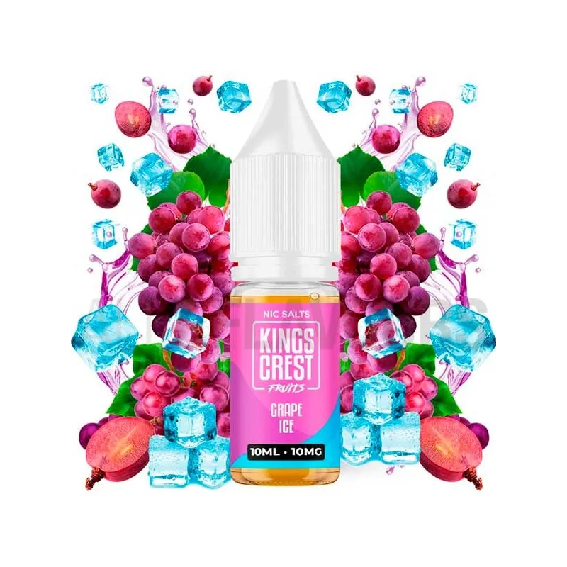 Sales nicotina Grape Ice 10 ml 10/20 mg Kings Crest sabor a uvas frescas Sales nicotina Grape Ice 10 ml 10/20 mg Kings Crest sabor a uvas frescas