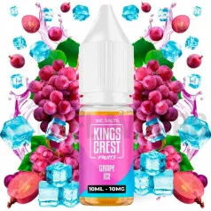 Sales nicotina Grape Ice 10 ml 10/20 mg Kings Crest sabor a uvas frescas