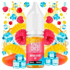 Sales nicotina Mango Berry Ice 10 ml 10/20 mg Kings Crest sabor a  mango, frutos rojos y efecto frío