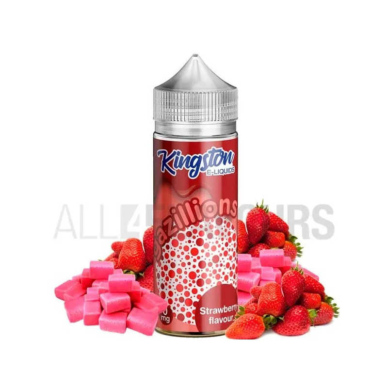 Líquido vapeo sin nicotina Strawberry Gazillions 100 ml Kingston Eliquid con sabor a gominola Líquido vapeo sin nicotina Strawberry Gazillions 100 ml Kingston Eliquid con sabor a gominola
