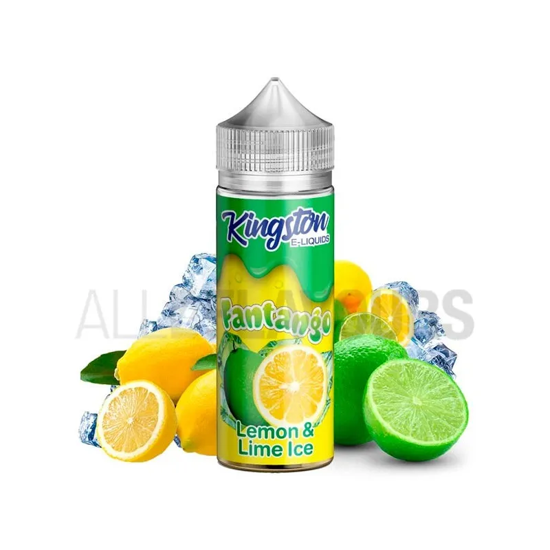 Líquido vapeo sin nicotina Lemon Lime fantango Ice 100 ml Kingston Eliquid sabor a lima y limón Líquido vapeo sin nicotina Lemon Lime fantango Ice 100 ml Kingston Eliquid sabor a lima y limón