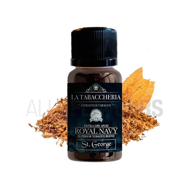 Extracto orgánico tabaco de La Tabaccheria St. George Royal Navy Extra Dry 4Pod White 20 ml Extracto orgánico tabaco de La Tabaccheria St. George Royal Navy Extra Dry 4Pod White 20 ml