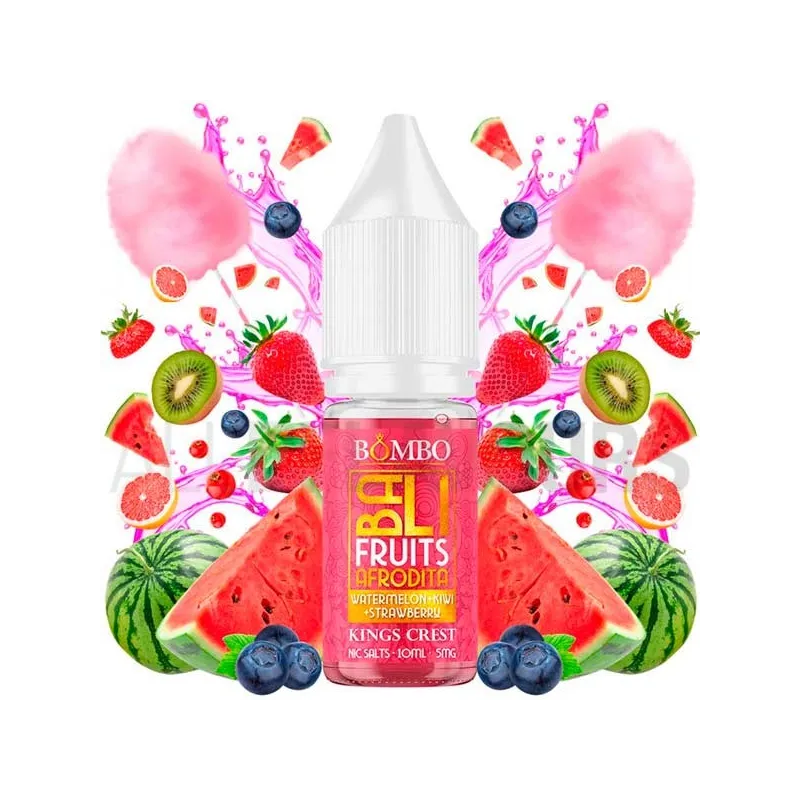 Líquido vaper sales nocotina WKS Afrodita 10 ml Bali Fruits Salts by Kings Crest & Bombo con sabor frutal fresco Líquido vaper sales nocotina WKS Afrodita 10 ml Bali Fruits Salts by Kings Crest & Bombo con sabor frutal fresco
