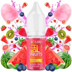 Líquido vaper sales nocotina WKS Afrodita 10 ml Bali Fruits Salts by Kings Crest & Bombo con sabor frutal fresco