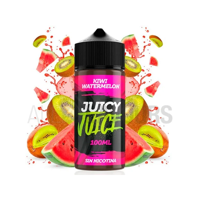 líquido de vapeo sin nicotina Kiwi Watermelon 100 ml Juice Juice con sabor a sandía y fresas líquido de vapeo sin nicotina Kiwi Watermelon 100 ml Juice Juice con sabor a sandía y fresas