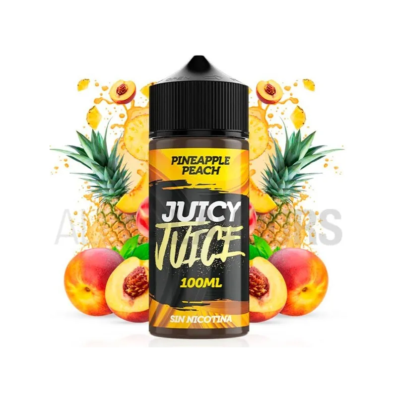 líquido de vapeo sin nicotina Pineapple Peach 100 ml Juice Juice con sabor a piña y melocotón líquido de vapeo sin nicotina Pineapple Peach 100 ml Juice Juice con sabor a piña y melocotón