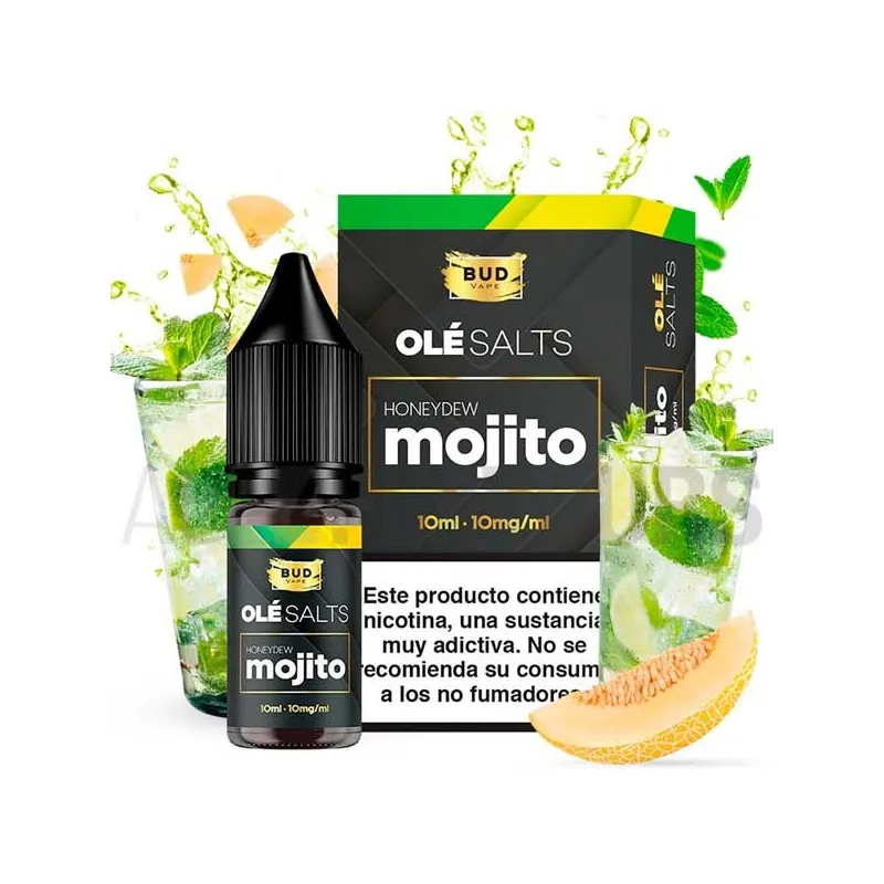 Líquido vaper sales nicotina Honeydew Mojito10 ml 10/20 mg Ole Salts Bad Vape con sabor a mojito Líquido vaper sales nicotina Honeydew Mojito10 ml 10/20 mg Ole Salts Bad Vape con sabor a mojito