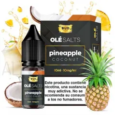 Líquido vaper sales nicotina Pineapple Coconut 10 ml 10/20 mg Ole Salts Bad Vape con sabor a piña y coco